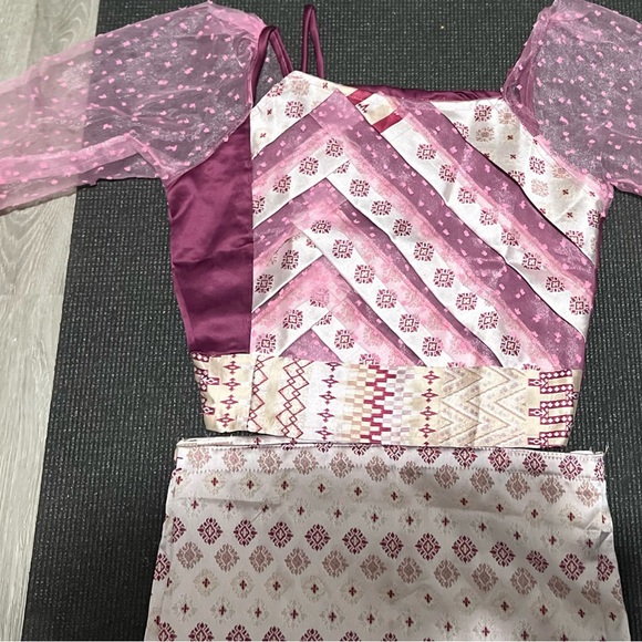 Thai Silk blouse and skirt custom designed for special occasions. Small. NWT - Picture 11 of 16